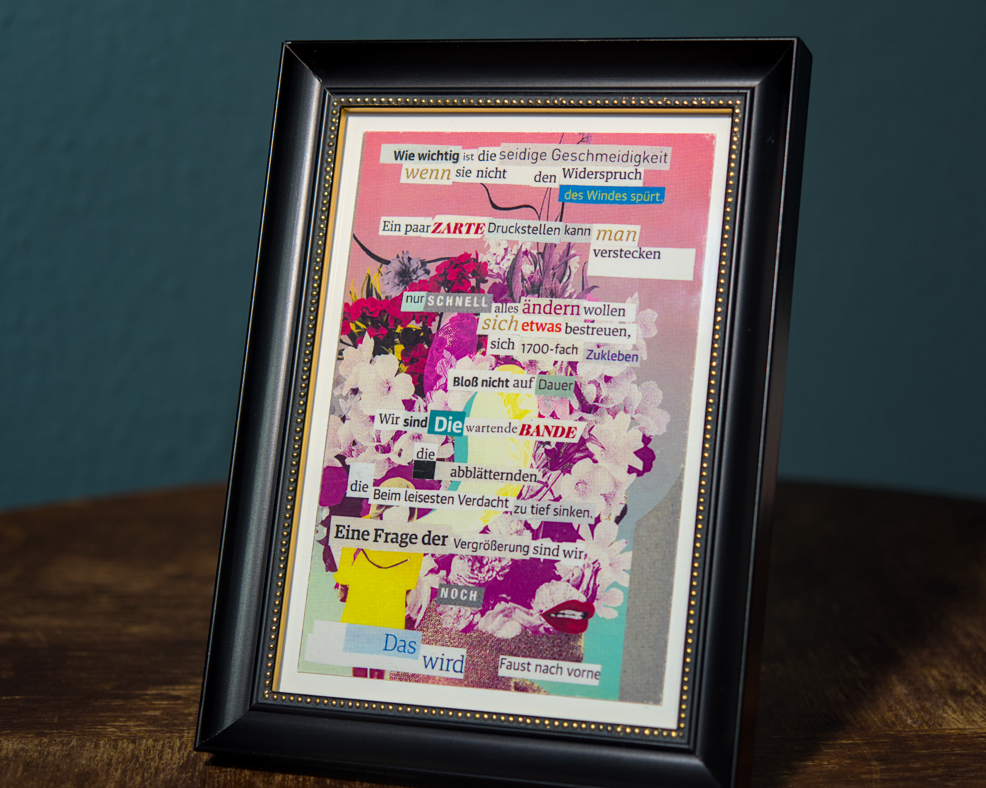 Gedichtprint 'die abblätternden' – Bild 2