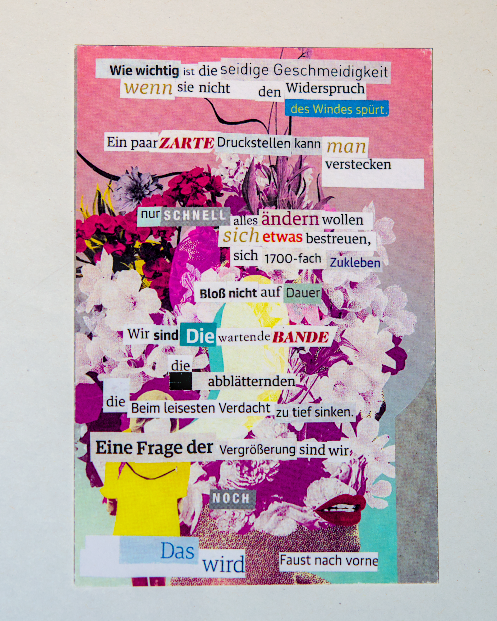 Gedichtprint 'die abblätternden' – Bild 4