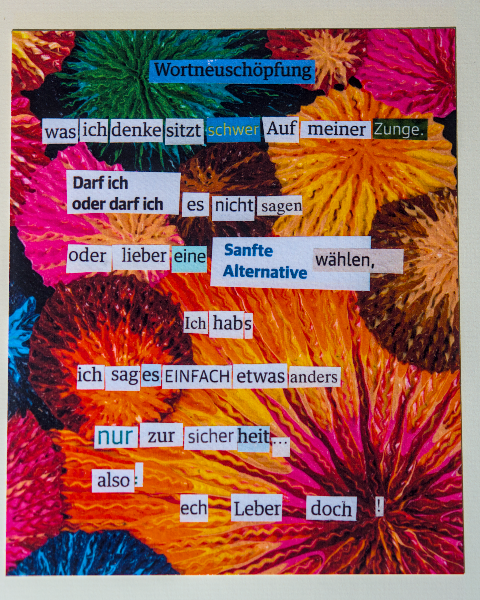 Gedichtprint 'etwas anders' – Bild 4