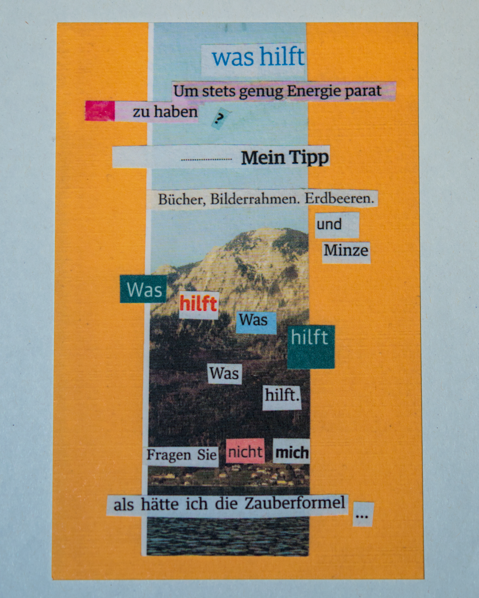 Gedichtprint 'was hilft' – Bild 4