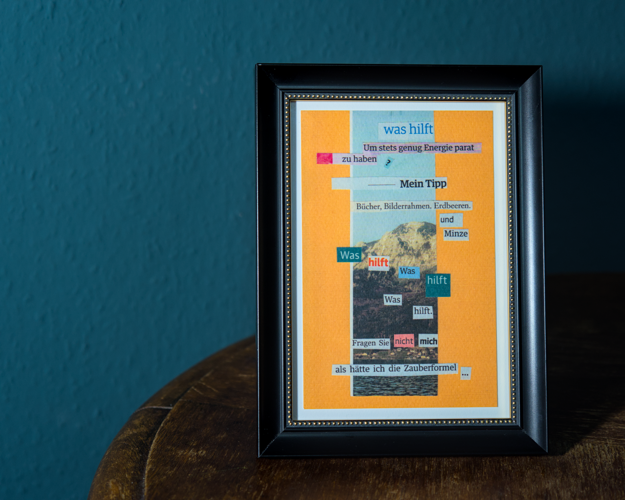 Gedichtprint 'was hilft' – Bild 2