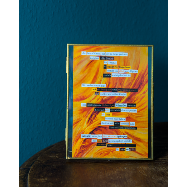 Gedichtprint 'selbstportrait'