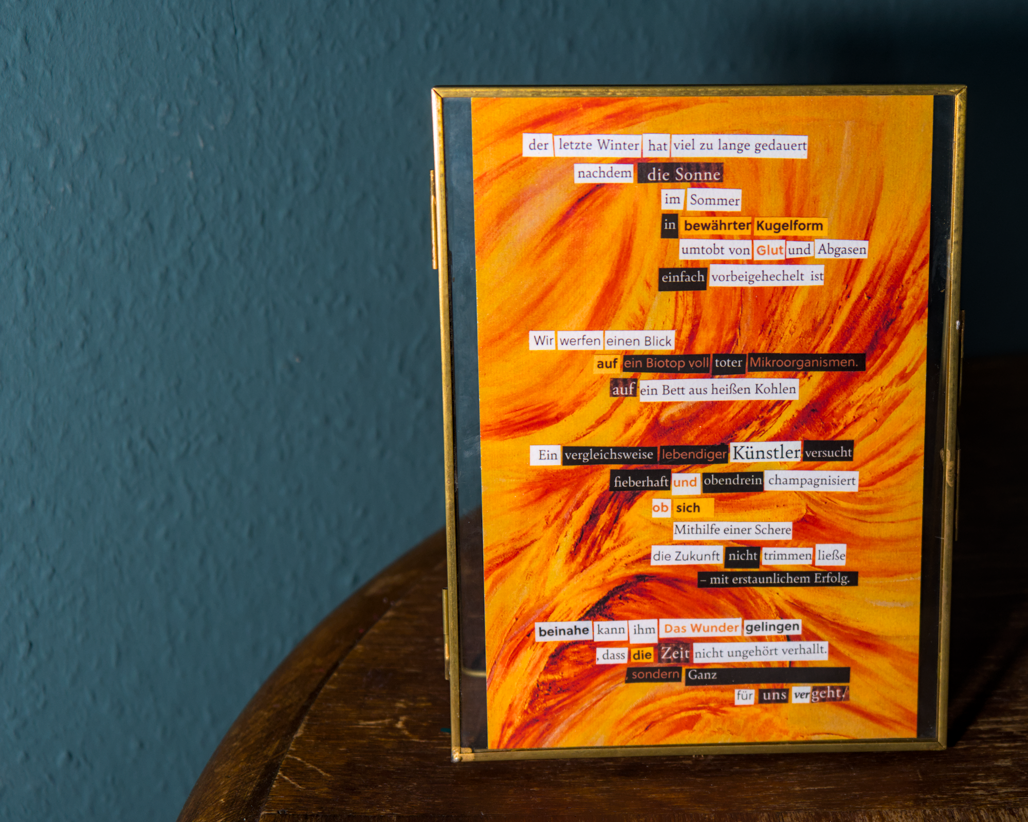 Gedichtprint 'selbstportrait' – Bild 2