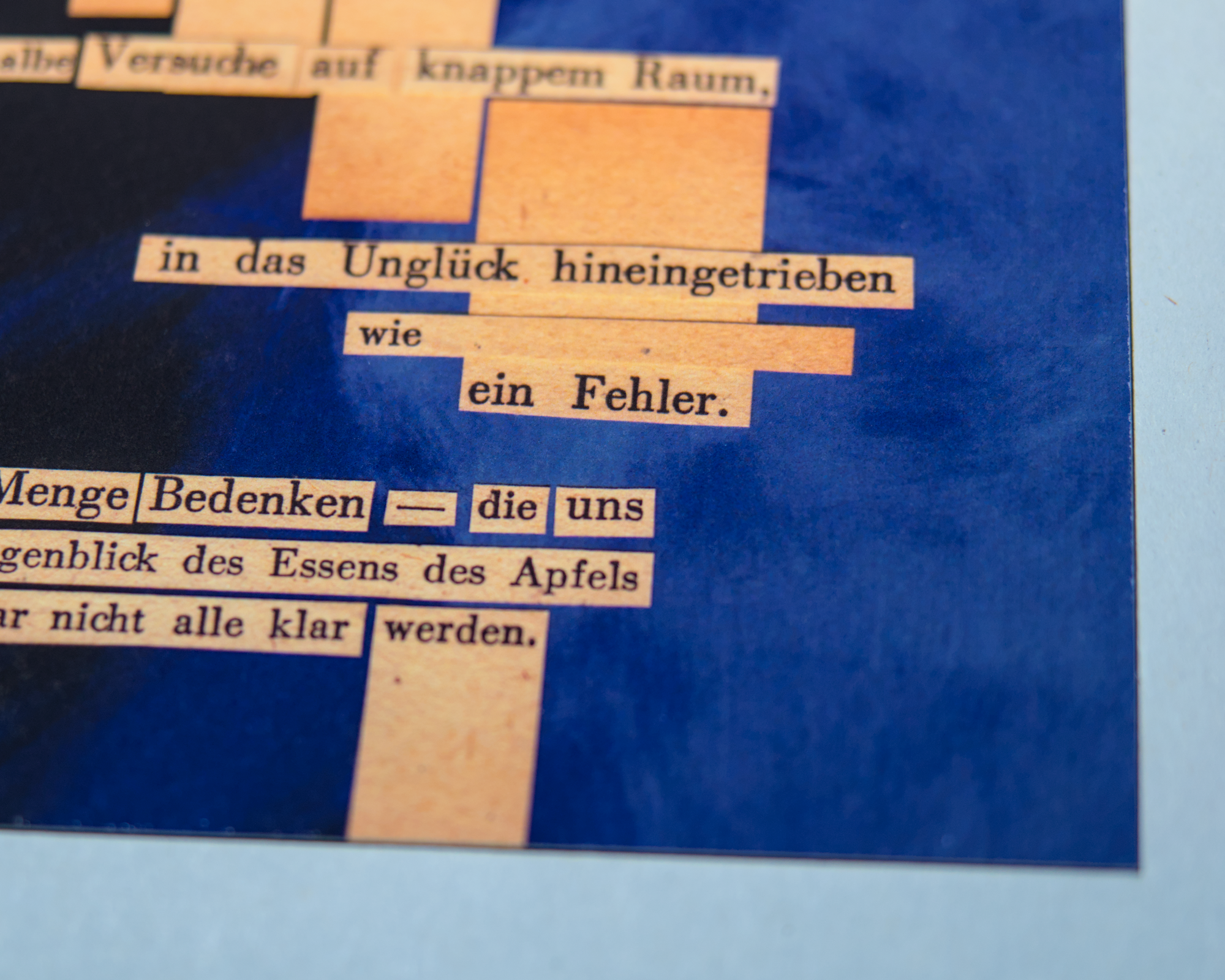 Gedichtprint 'beim essen des apfels' – Bild 3