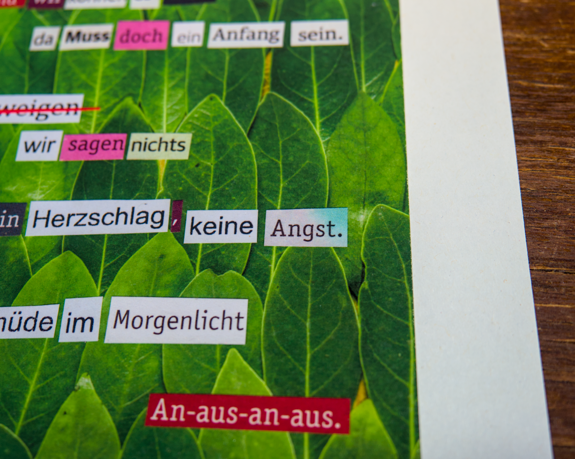 Gedichtprint 'an-aus-an-aus' – Bild 3