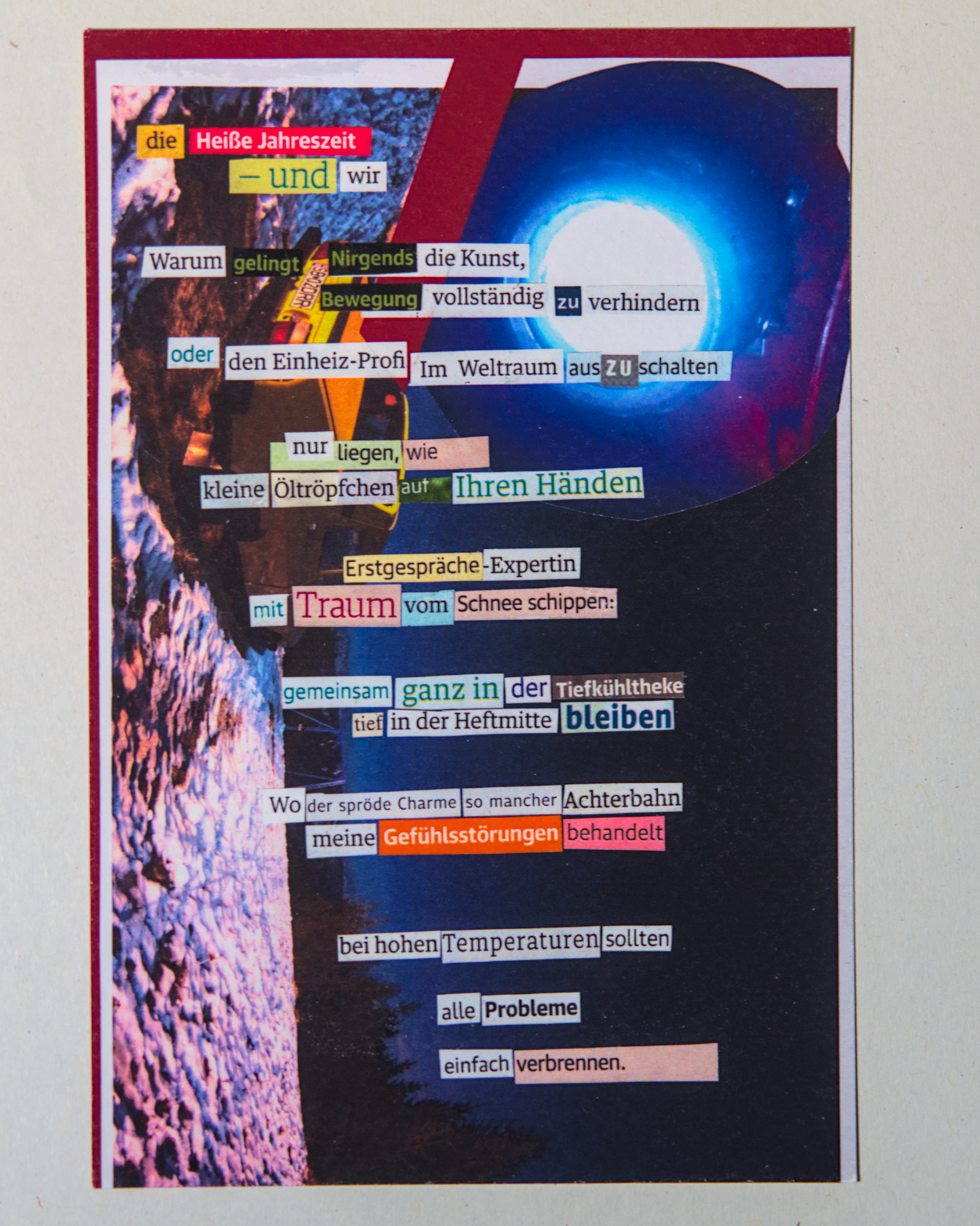 Gedichtprint 'temperaturen' – Bild 4