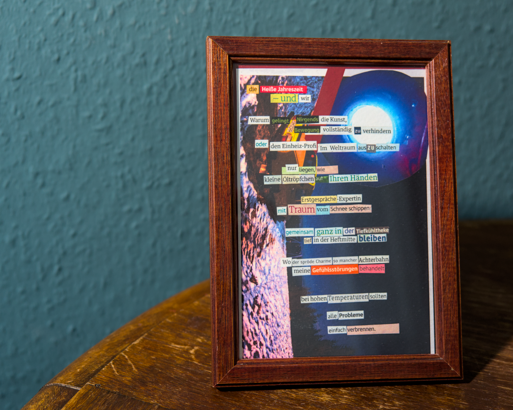 Gedichtprint 'temperaturen' – Bild 2