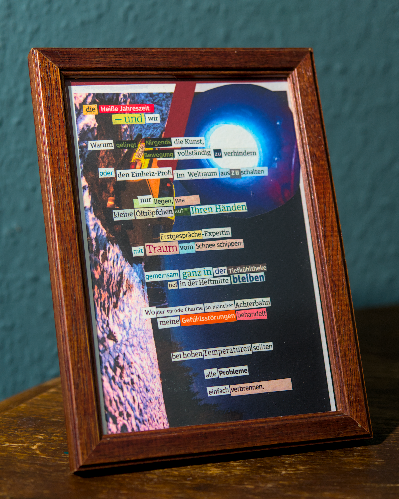 Gedichtprint 'temperaturen'